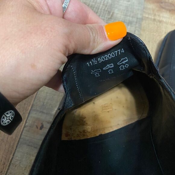 Boss Hugo Boss black loafers size 11.5 - Picture 8 of 16